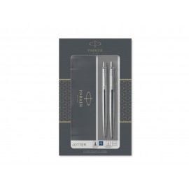 Набор Parker «Jotter Core Stainless Steel CT» ручка шариковая, карандаш механический