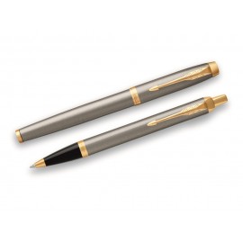 Набор Parker «IM Core Brushed Metal GT»: ручка шариковая, ручка роллер